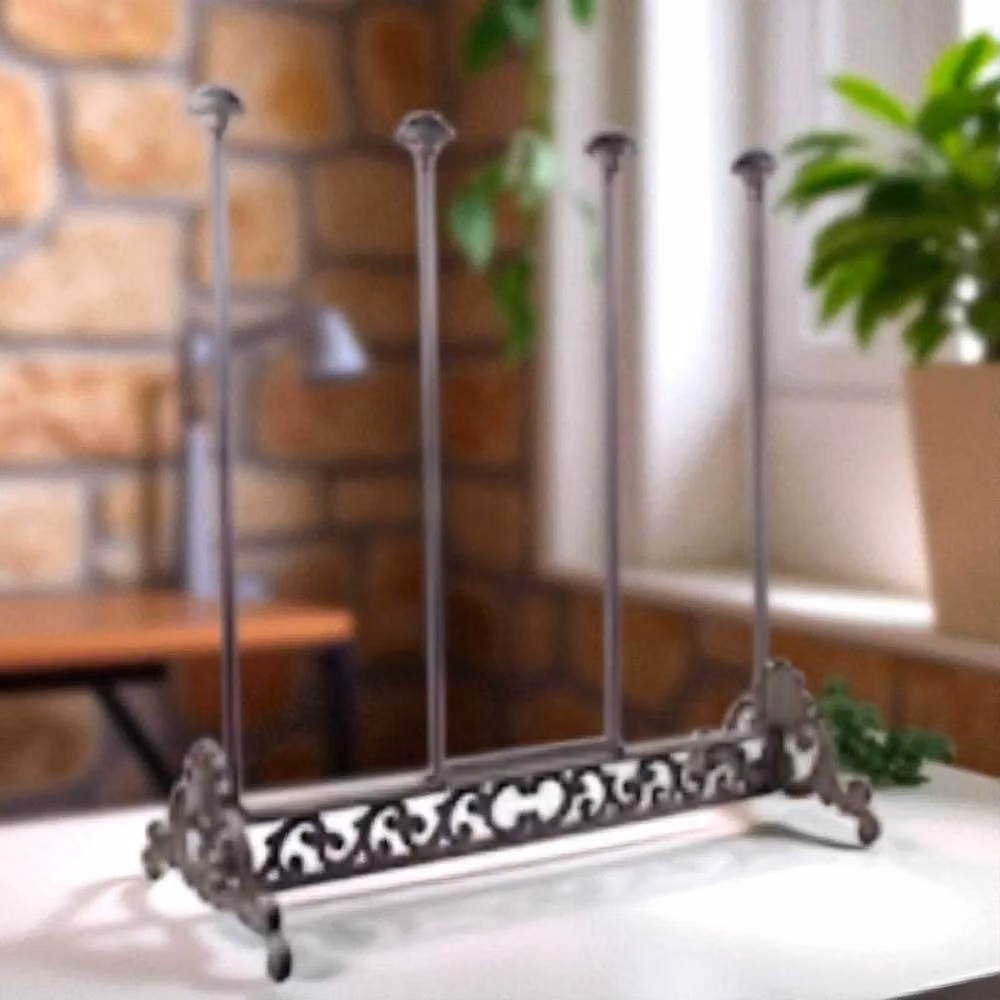 FLAVORA Cast Iron Wellington Boot Stand Rack in Brown, Width: 50 cm – 4