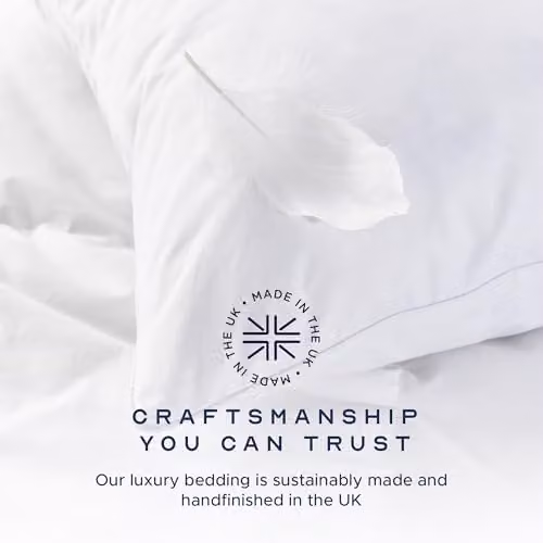 Snuggledown 4 Pack Luxury Goose Feather and Down Pillows, White, Medium Support for Back Sleepers, W: 74 cm, H: 48 cm – 3