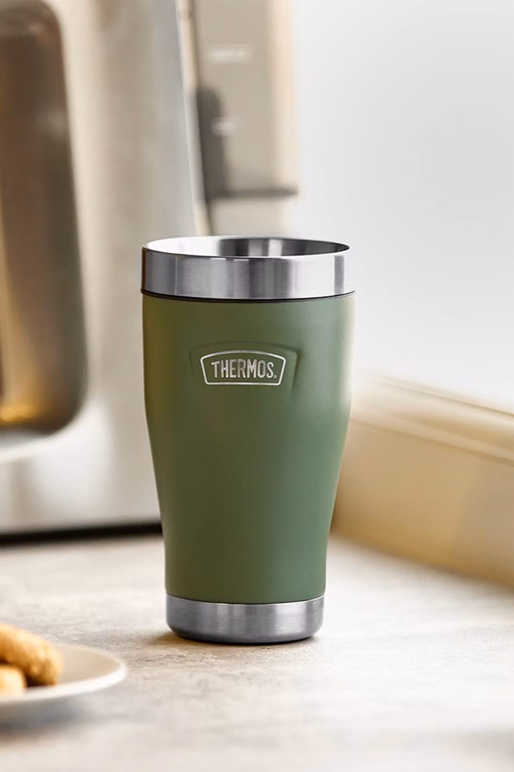 Thermos Icon Series Stainless Steel Travel Tumbler, 355ml, Rock Cap Green – 2