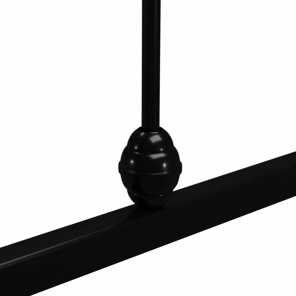 Berkfield Home Black Metal Super King Bed Frame W: 180 cm, D: 200 cm – 3