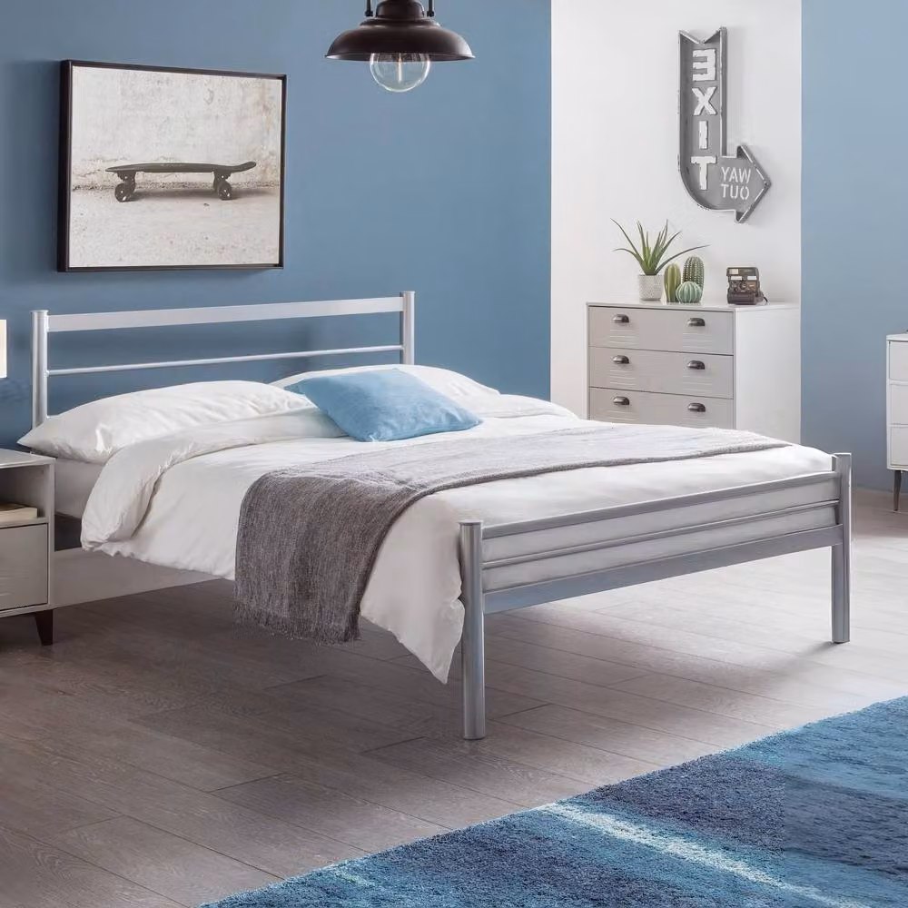 Cheshire Premium Maple Double Bed in Grey