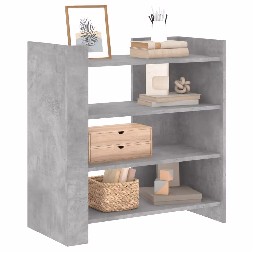 Berkfield Home Modern Sideboard in Concrete Grey, W/D/H: 73.5 x 35 x 75 cm – 2
