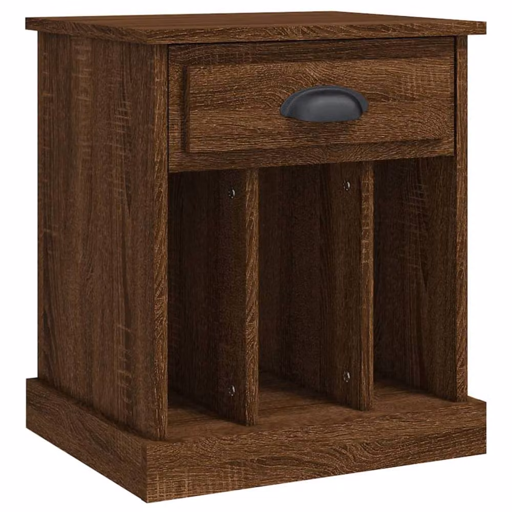 Berkfield Home Elegant Bedside Cabinets, 2 Piece Set in Brown Oak, W: 43 cm, D: 36 cm, H: 50 cm – 5