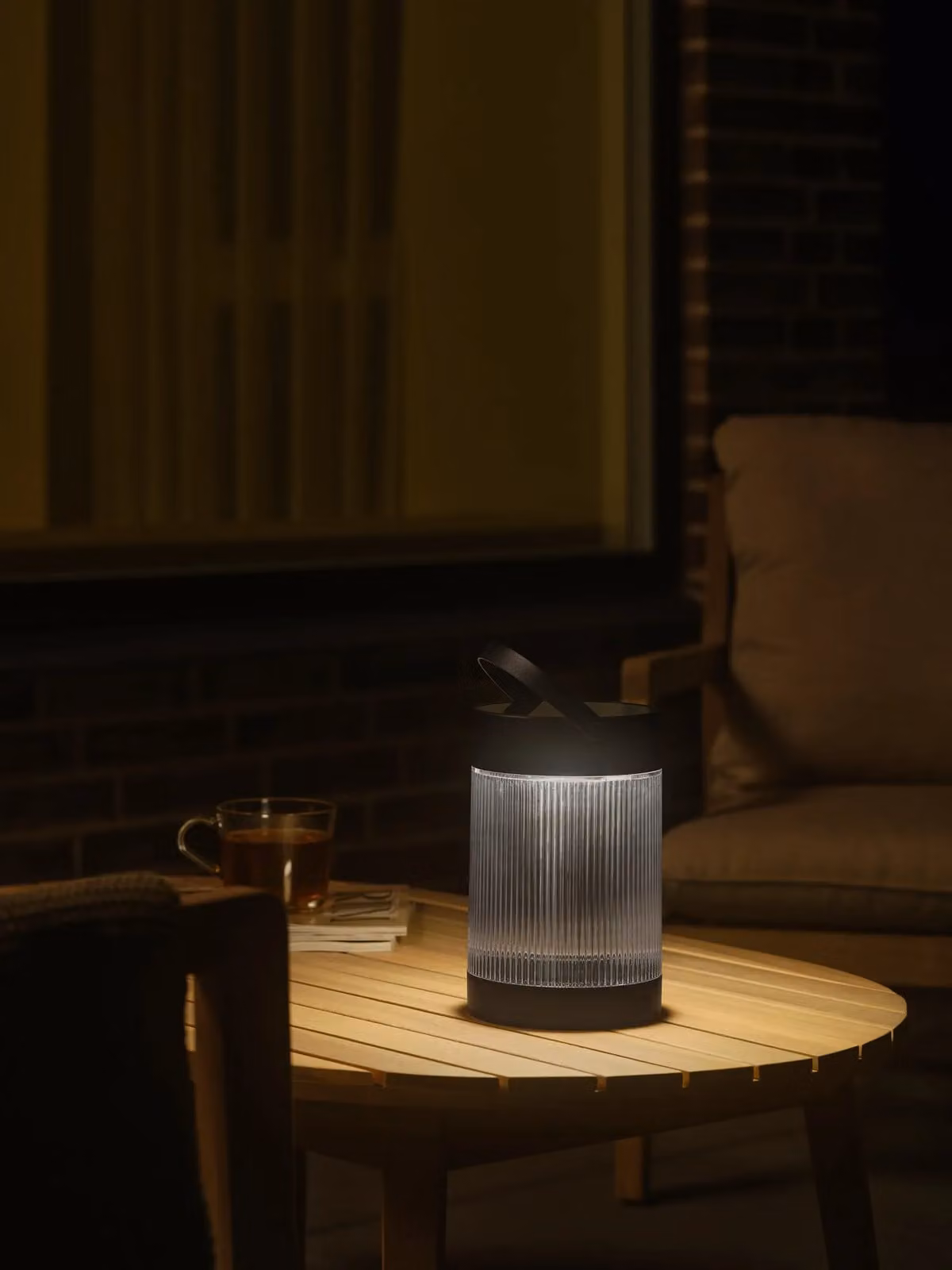 Nordlux Coupar Solar Powered Portable LED Garden Lantern, Black, IP44, Warm White 3000k – 6