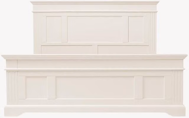 Gainsborough Vintage Cream Solid Wood Bed in Beige, White and Yellow, W/D/H: 180 x 200 x 110 cm