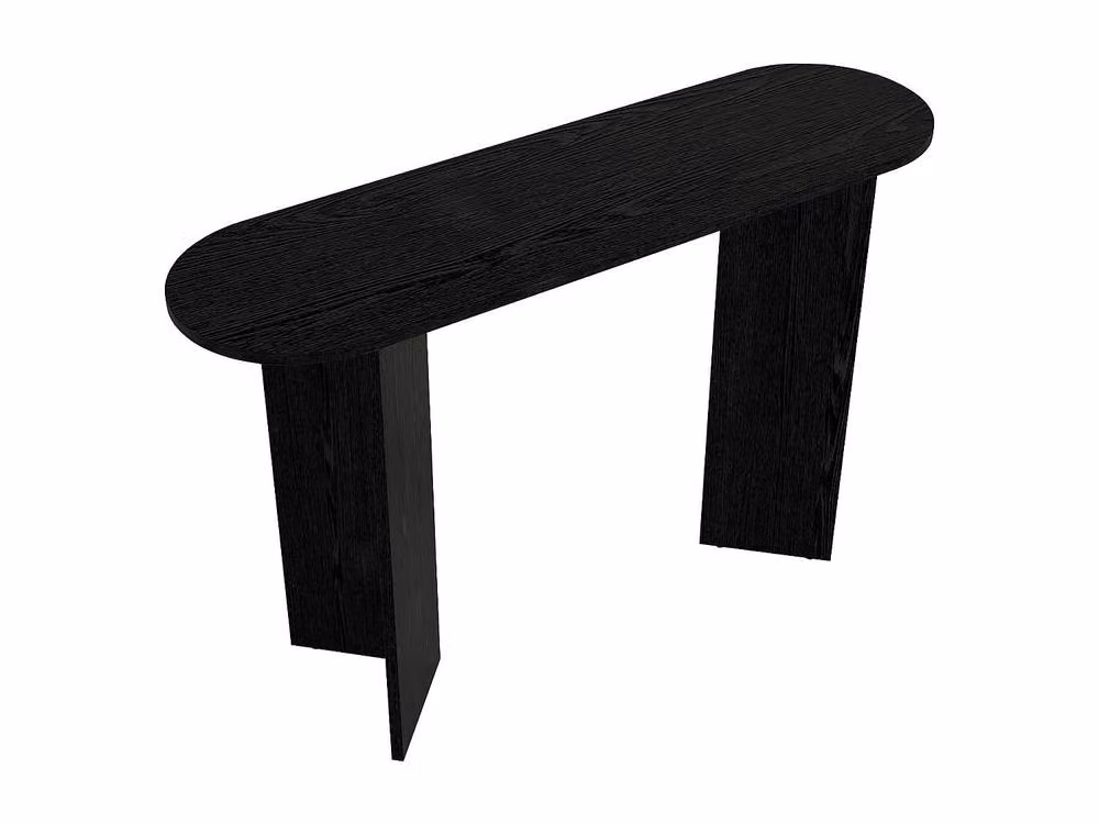 Vente-unique TOPANIA Console Table in Black, W/D/H: 74 x 35 x 12 cm – 3