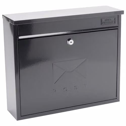Burg-Wächter MB02A Anthracite Elegance Wall Mounted Galvanised Steel Lockable Weatherproof Post Box W/D/H: 36 x 31 x 10 cm – 1