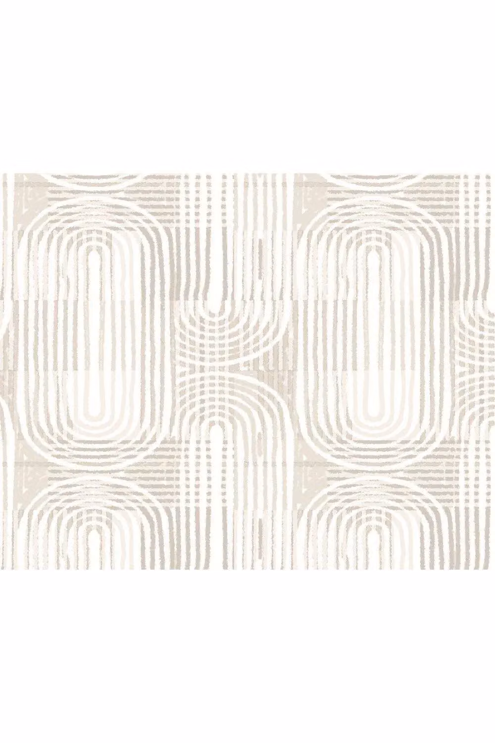 Origin Murals Grey Abstract Mid-Century Curved Line Texture Wall Mural W: 300 cm, H: 240 cm – 2