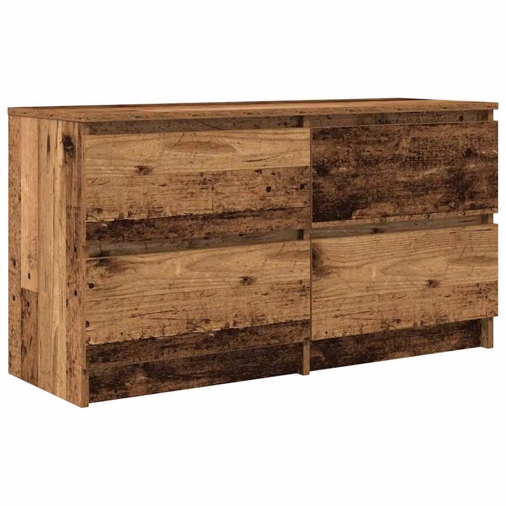 Berkfield Home Rustic Old Wood TV Cabinet in Brown, W/D/H: 100 x 35 x 54 cm – 2