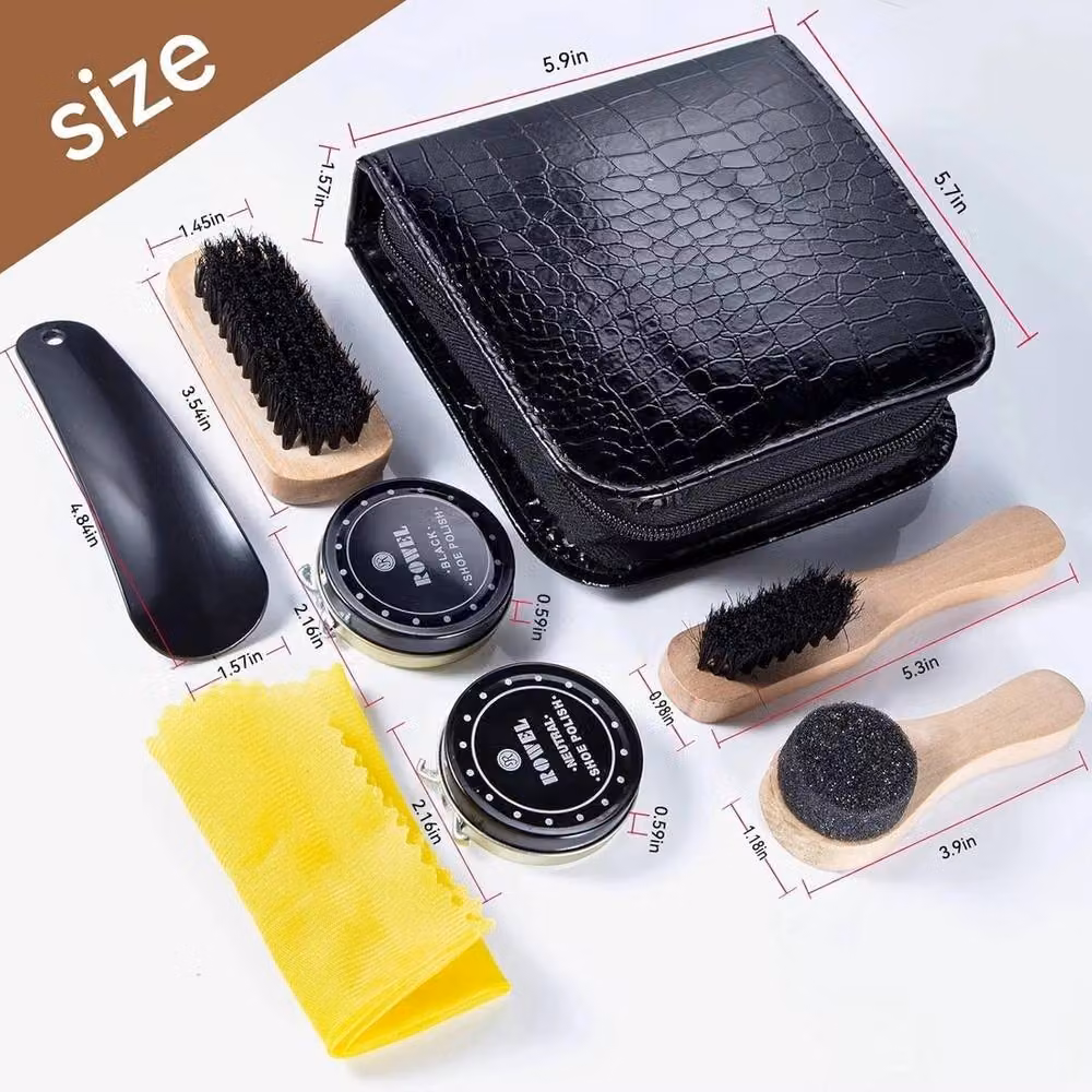 SPETLEK Multicolour Shoe Polish Kit and Cleaning Care Set – 4