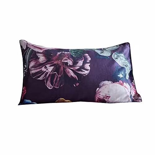 Paoletti Cordelia 200 Thread Count Floral Cotton Pillowcase Set, Multicolour, W/H: 50 x 70 cm – 3