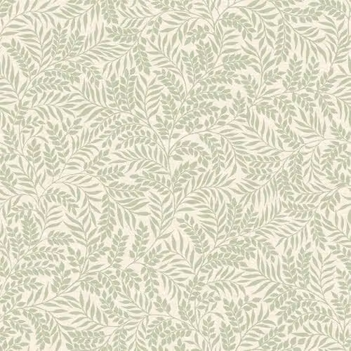Holden Decor Mini Leaf Sage Botanical Floral Wallpaper in Green and Beige