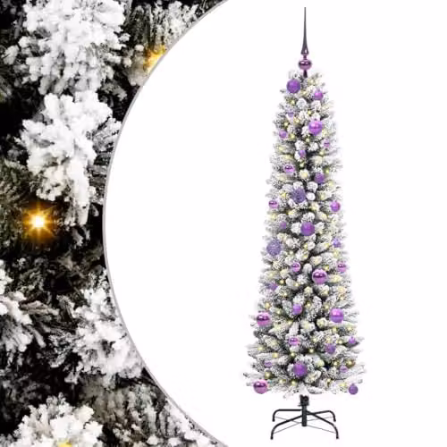 vidaXL Artificial Christmas Tree in White, Height: 150 cm – 1