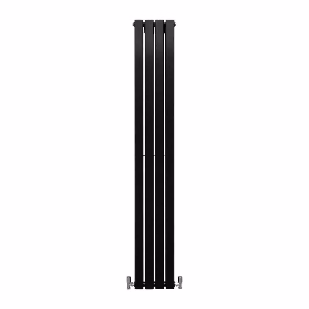 Monstershop Designer Flat Panel Steel Radiator in Matt Black, H: 180 cm, W: 28 cm – 2