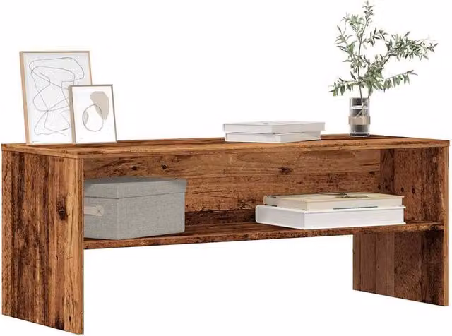 Berkfield Home Rustic Old Wood TV Cabinet in Brown, W/D/H: 100 x 40 x 40 cm