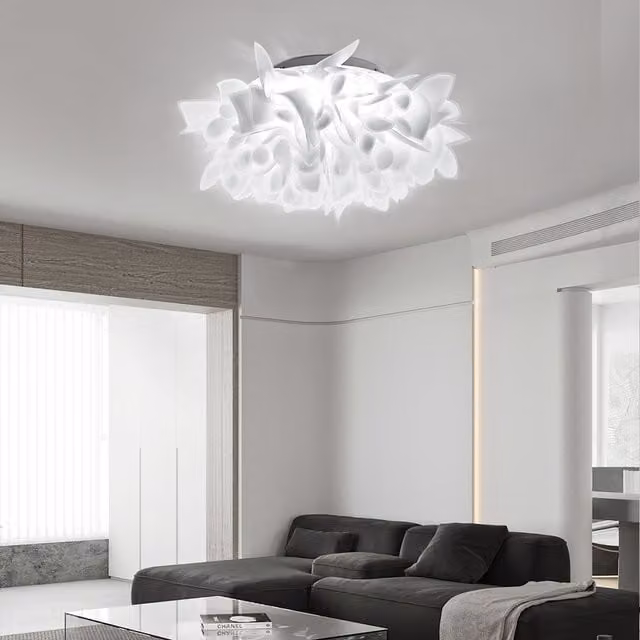 Lifeideas Modern Dandelion Shape LED Ceiling Light in White