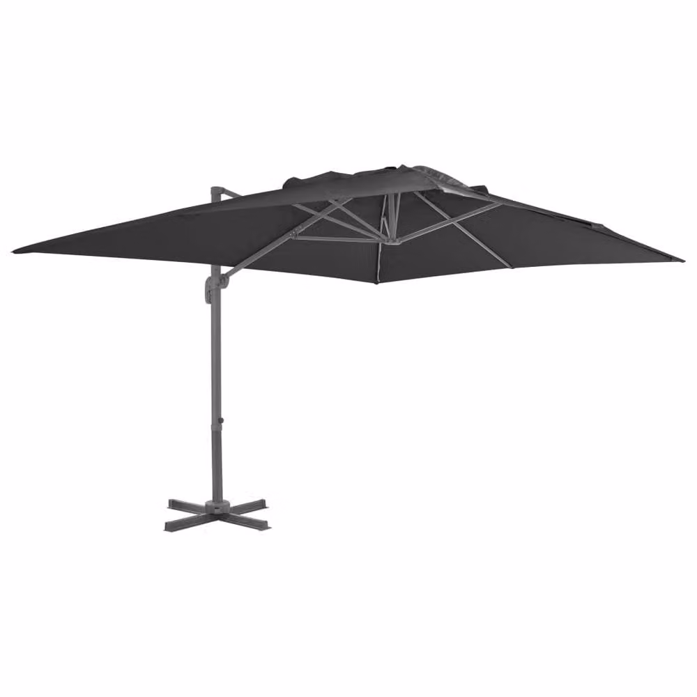 Berkfield Home Outdoor Garden Umbrella with Portable Base in Anthracite Grey – 1