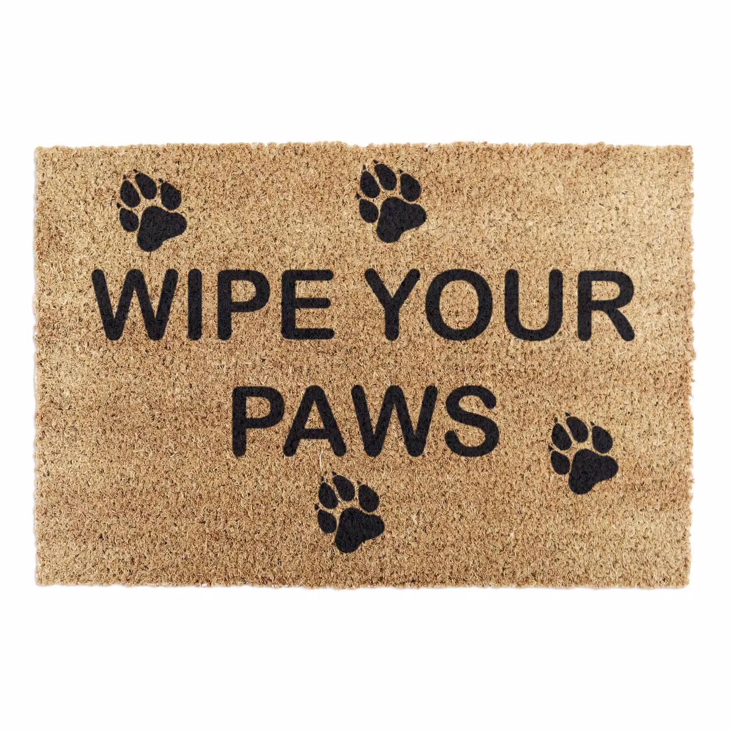 Artsy Mats Wipe Your Paws Doormat, Black and Brown, W/D: 60 x 40 cm – 4