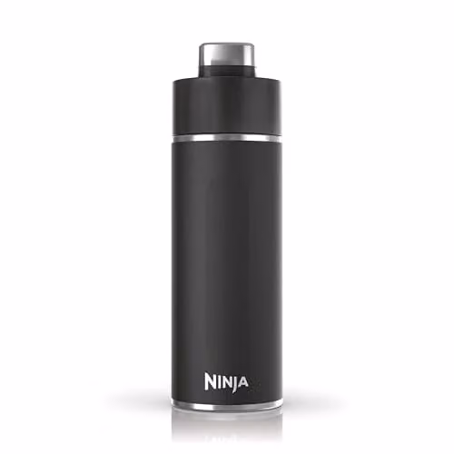 Ninja Thirsti Vacuum Insulated Stainless Steel Water Bottle and Flask with Leak-Proof Lid, Black, 700 ml – 1