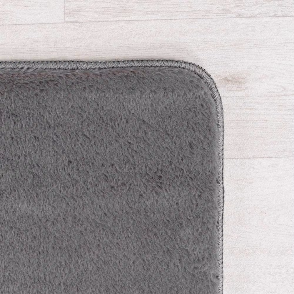 Desire Rugs Snuggly Washable Low Pile Area Rug with Anti-Slip Backing in Anthracite Grey, W: 160 cm, D: 220 cm – 3