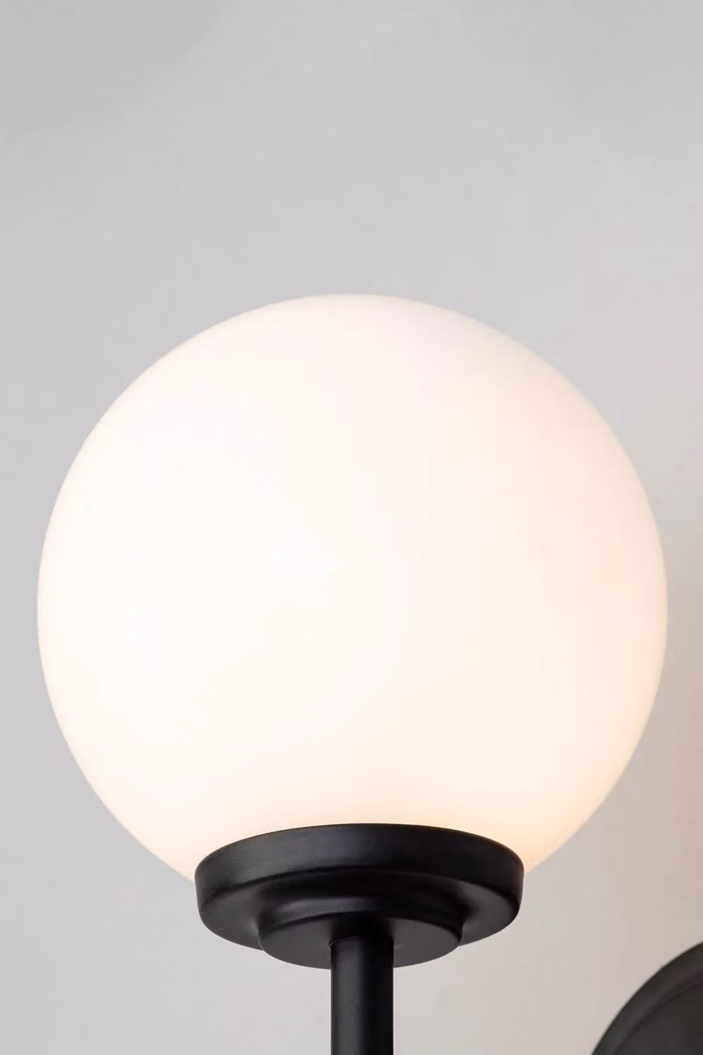 BHS Lighting Douro Black Wall Light with Glass Sphere – 2
