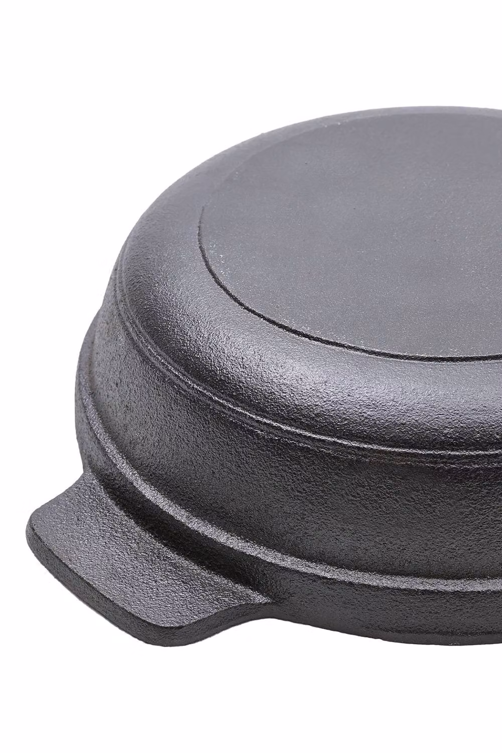 Garden Sanctuary Black Cast Iron Hot Pot with Divider Casserole – 6