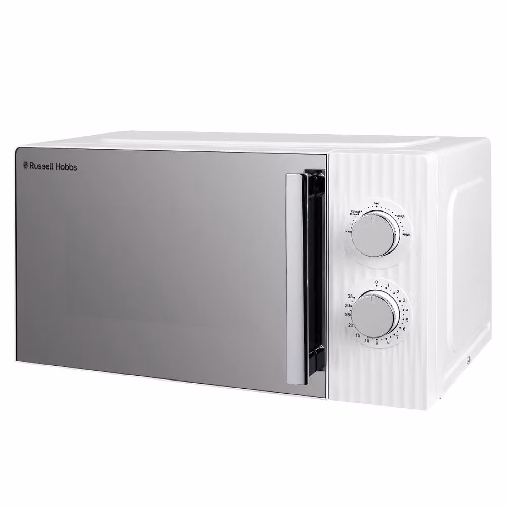 Russell Hobbs Eden 17L Manual Solo Microwave in White, 700W, RHMM725, W: 45.6 cm, D: 32.6 cm, H: 26.4 cm – 2