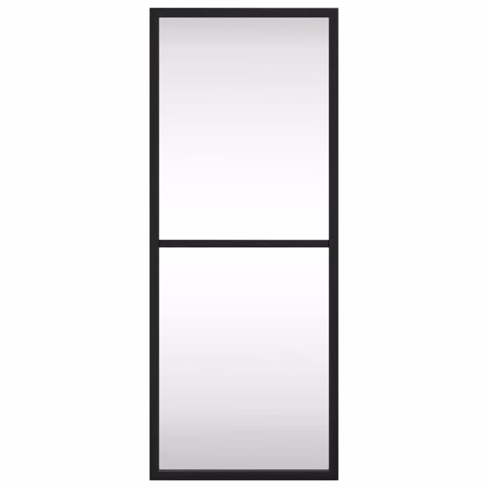 Berkfield Home Minimalist Rectangular Wall Mirror in Black, W: 50 cm, H: 20 cm – 3