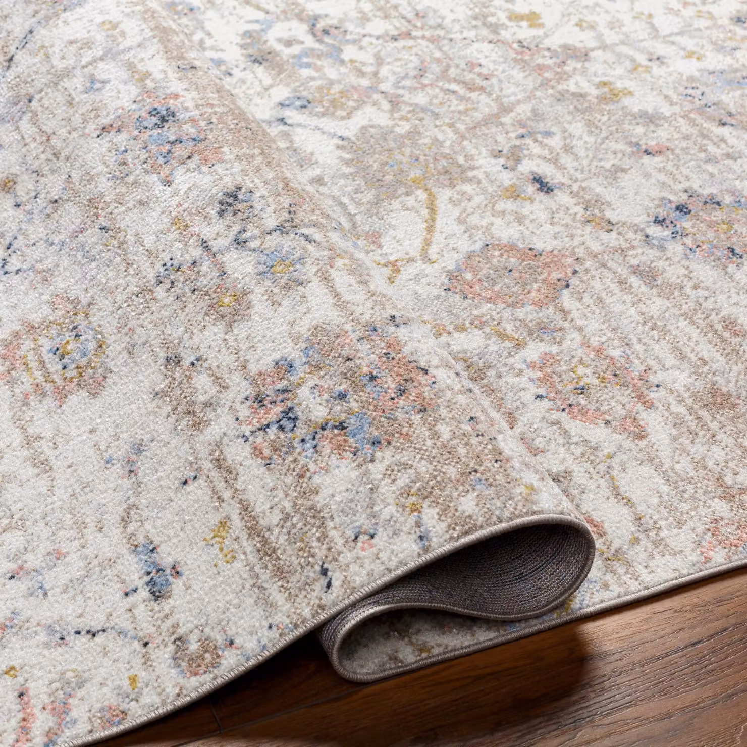 Livabliss Machine Woven Vintage Boho Living Room Rug in Ivory, Multicolour, W: 200 cm, D: 275 cm – 3