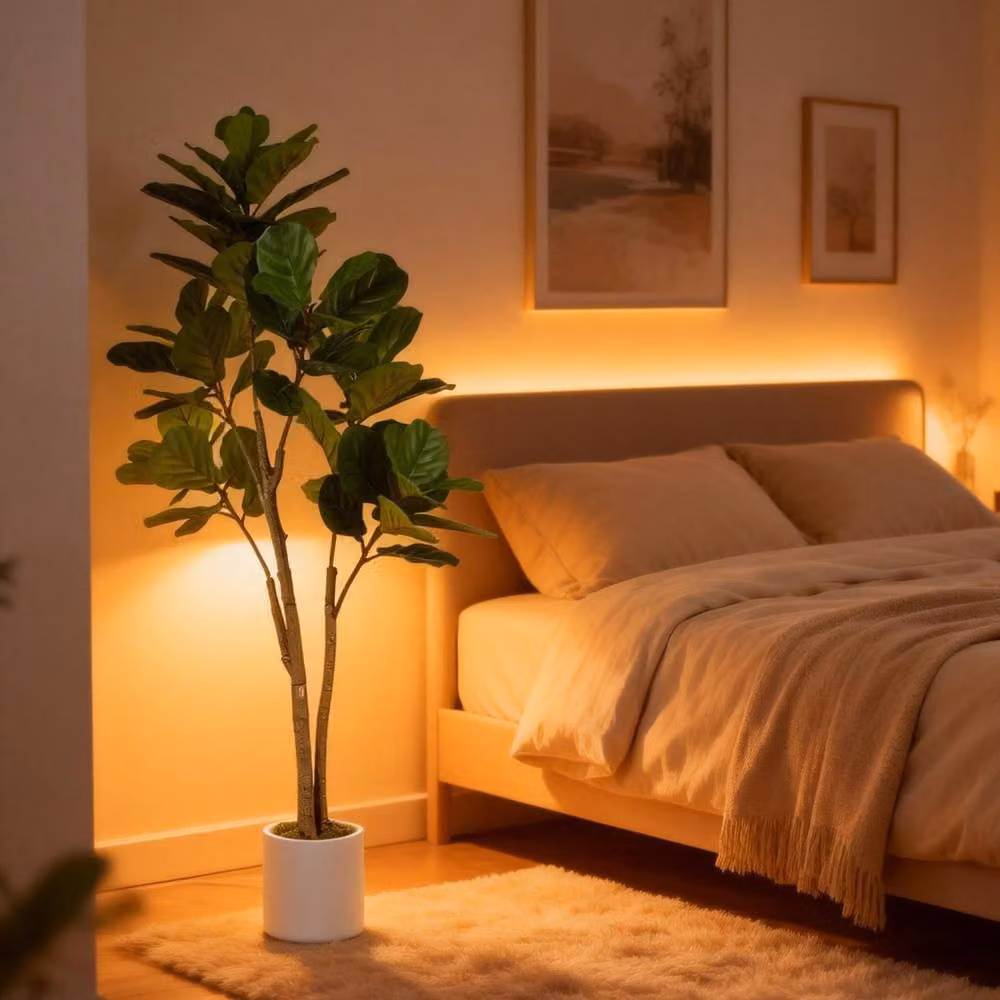 Wyld Haus Laha Artificial Ficus Indoor Tree, Green, Height: 150 cm – 2