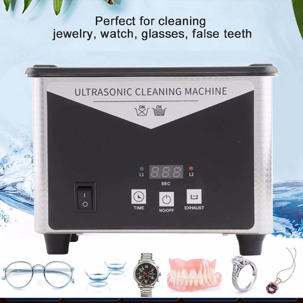 Ventryn Digital Ultrasonic Cleaner 3.2L with Heater and Timer in Silver – 4