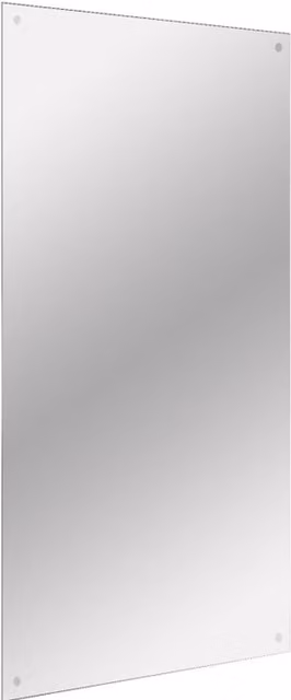 Maison & White Frameless Rectangular Wall Mirror, Silver, W: 45.0 cm, H: 60.0 cm