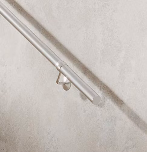Rothley Matt Stainless Steel Wall Mounted Staircase Handrail Kit in Black or Silver – 2