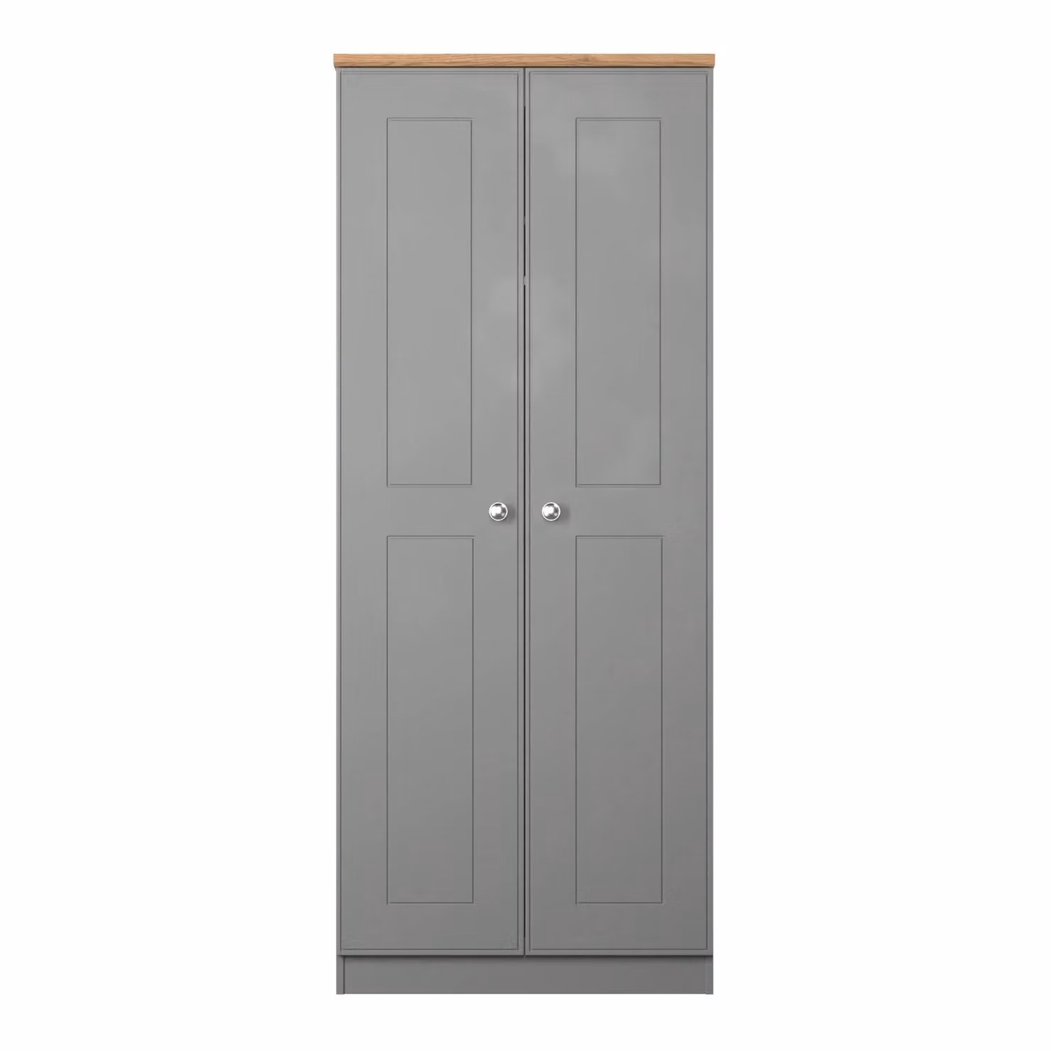 Ready Assembled 2 U Albert 2 Door Wardrobe in Dark Grey – 2