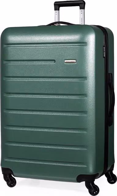 Pierre Cardin Voyager Small Hard Shell Lightweight 4 Wheel Travel Suitcase in Green – 1