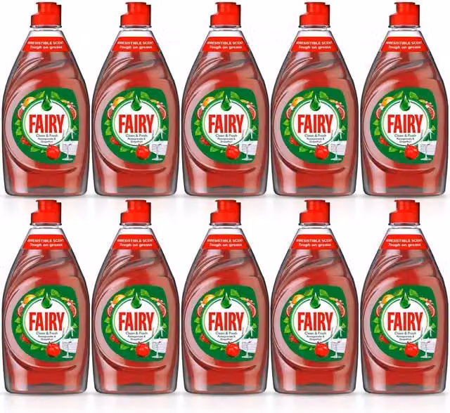 Fairy Washing Up Liquid Lemon 320ml - Red