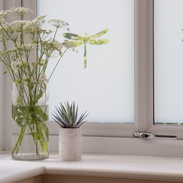 dc fix Frost Static Cling Privacy Window Vinyl Wrap, White, W: 90 cm, L: 1.5 m