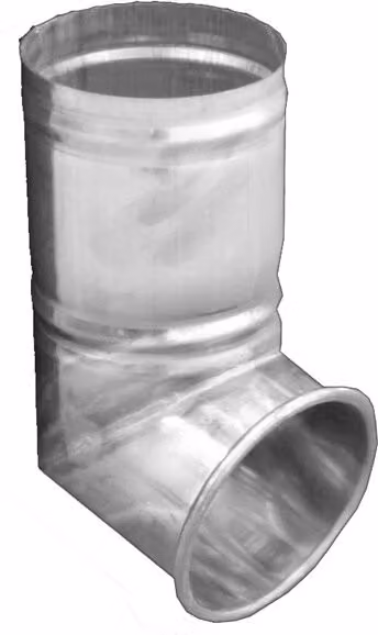 Coppa Gutta Titanium Zinc Round Downpipe Shoe in Silver, 80mm