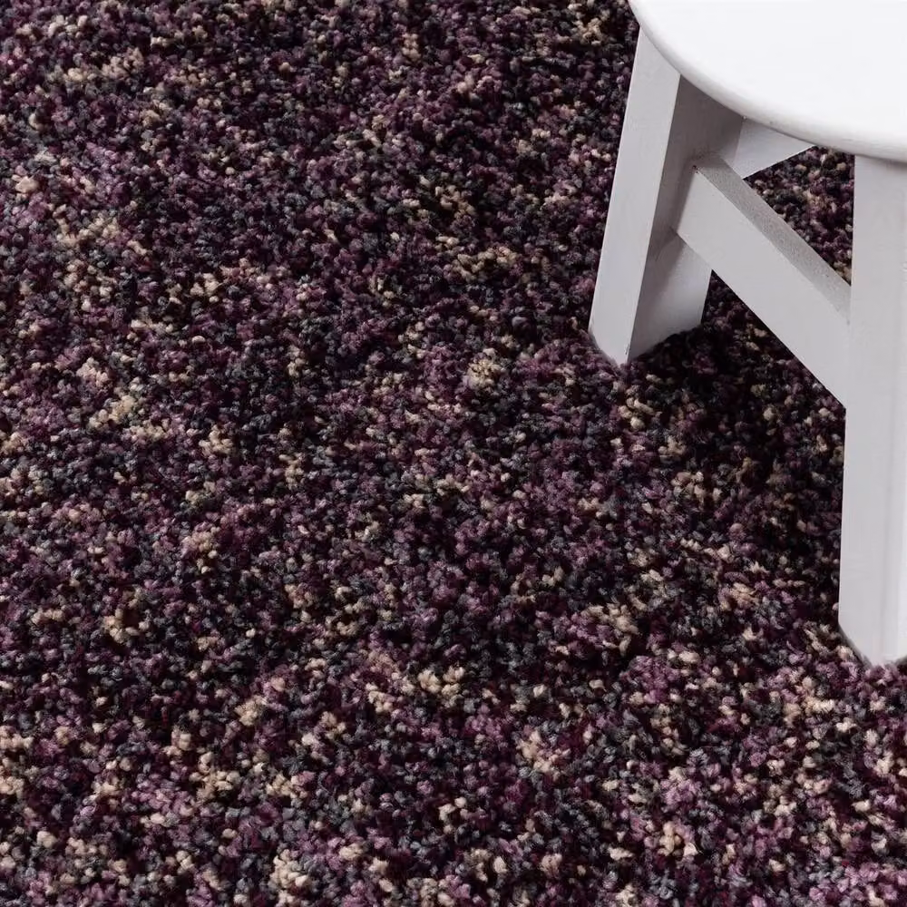 Bravich LTD Blended Shaggy Rug in Purple, W: 160 cm, D: 230 cm – 3