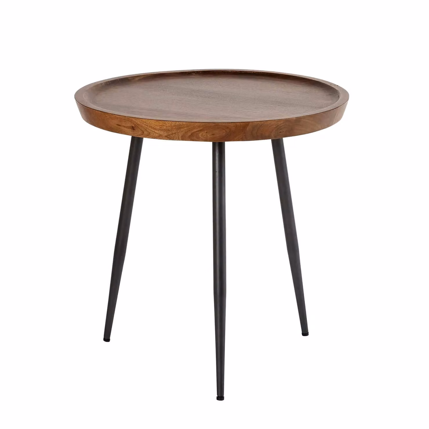 Home Source Manhattan Round Mango Wood Coffee Table in Brown – 3