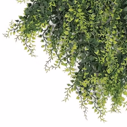Green Leaf Hanging Artificial Foliage Plant, UV and Fire Resistant, 85cm – 2
