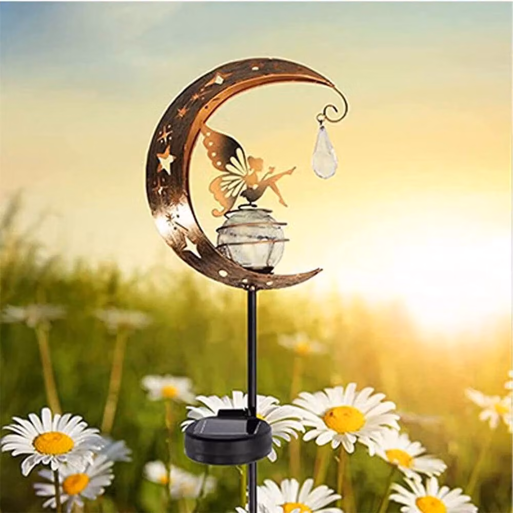 SPETLEK Fairy Garden LED Solar Lights, 2 Pack, Bronze – 3