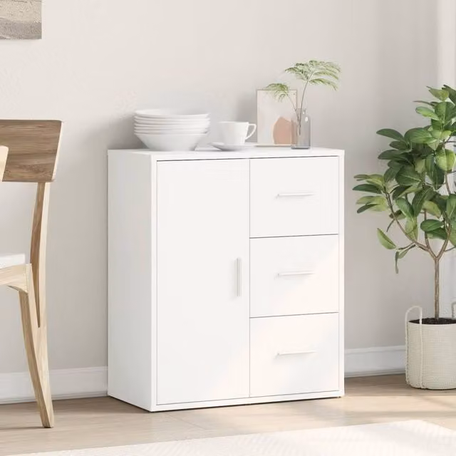 Berkfield Home White Modern Sideboard, W/D/H: 60 x 31 x 70 cm – 1