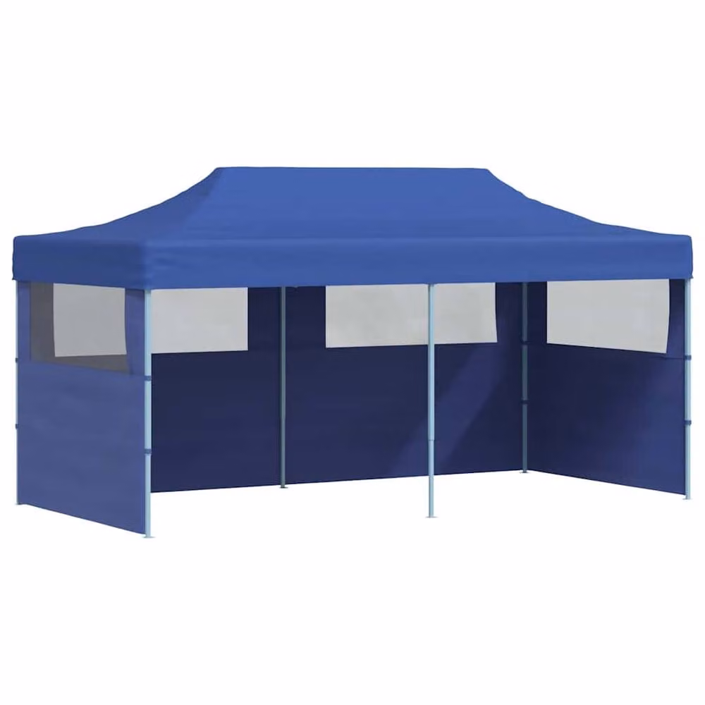 Berkfield Home Blue Foldable Pop-up Party Tent with Windows, W/D/H: 6 x 3 x 2.91 m – 2
