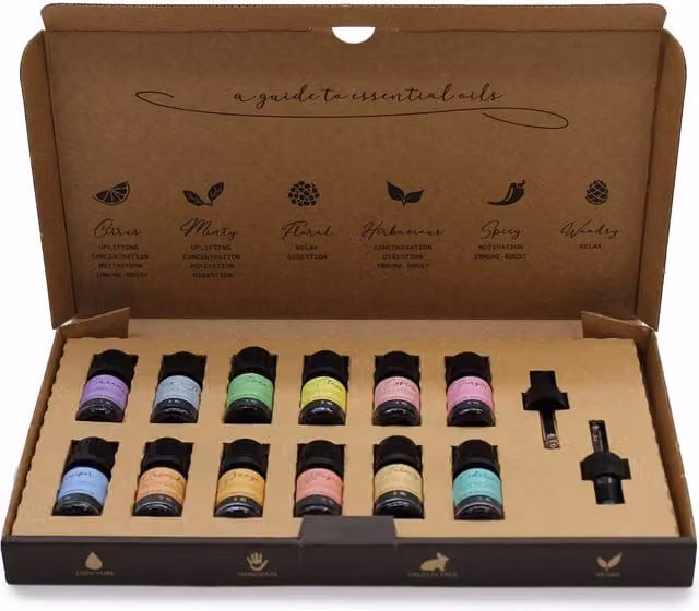 KDMD Aromatherapy Essential Oil Autumn Set in Silver