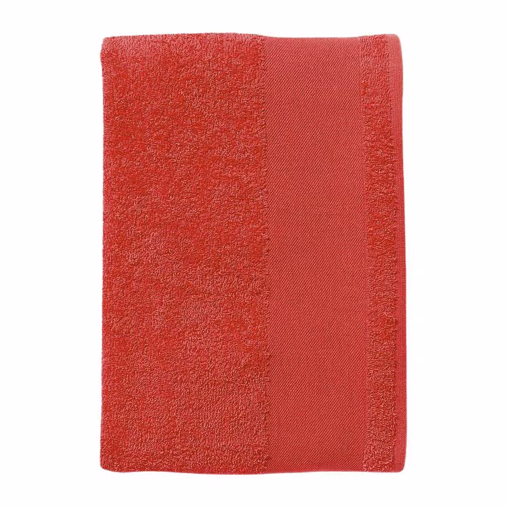 SOL'S Island 30 Red Cotton Terrycloth Guest Towel with Hanging Loop – 2