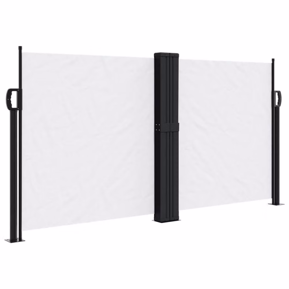 Berkfield Home Retractable Side Awning in White, W/H: 600 x 120 cm – 2