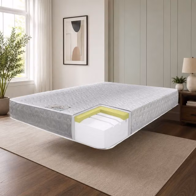 Divan Bed Direct Luxury Memory Foam Orthopaedic Mattress in White, Single, W/D/H: 90 x 200 x 15.24 cm