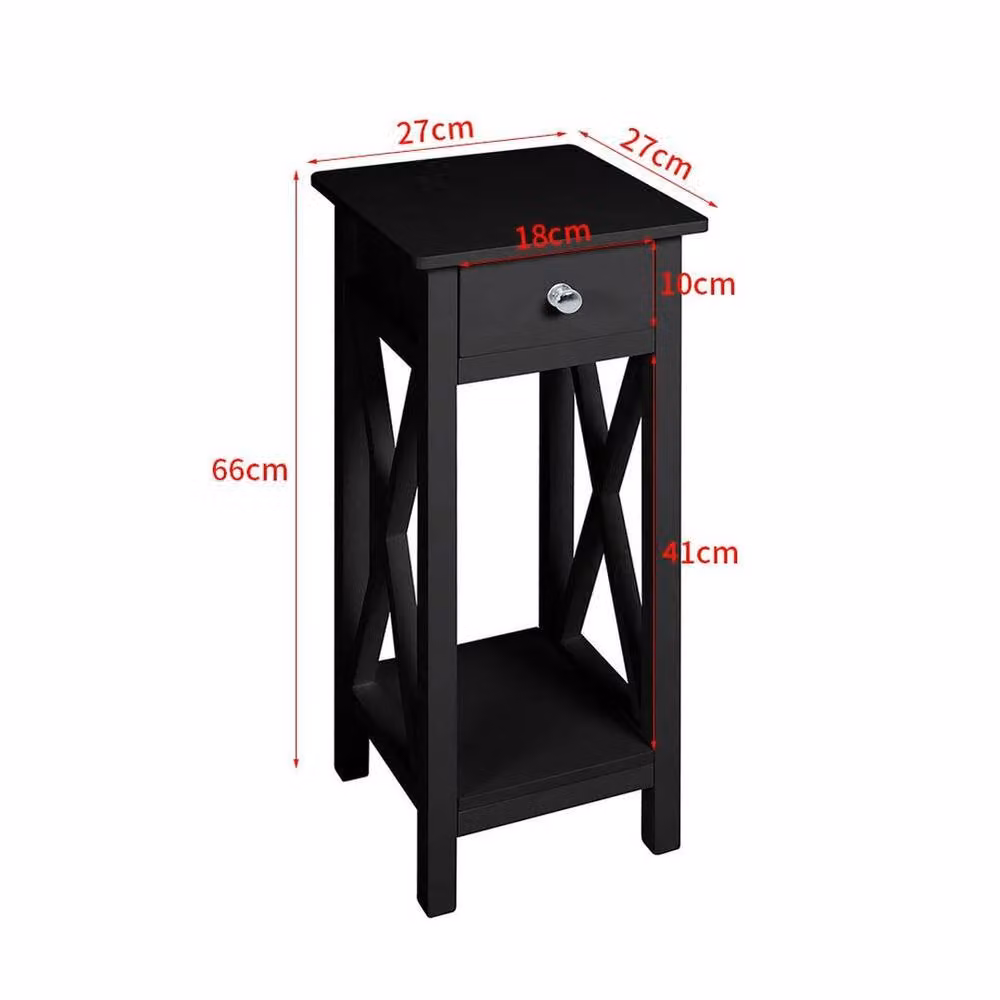 KORVIXA Small Tall Table in Black – 2