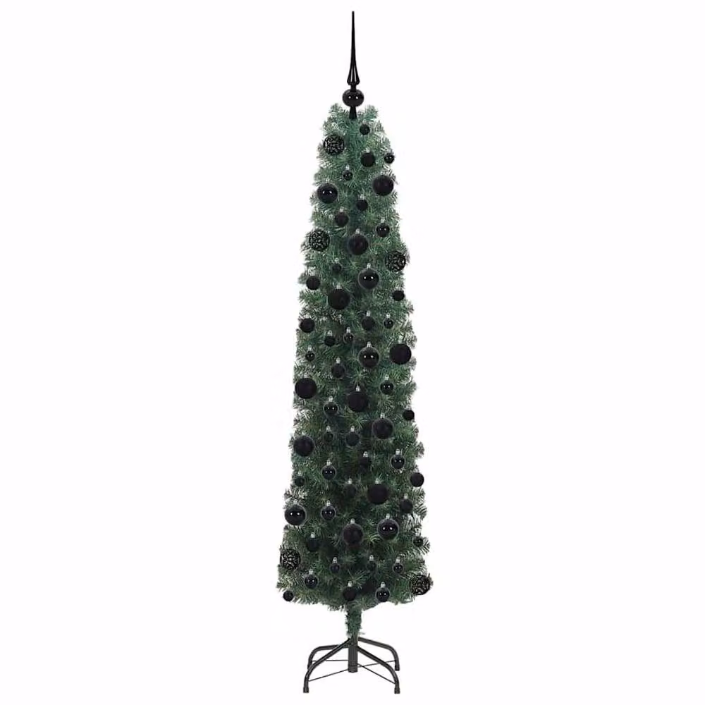 Berkfield Home Artificial Christmas Tree with 300 LEDs and Stand, Green, H 180 cm x W 48 cm x D 48 cm – 3